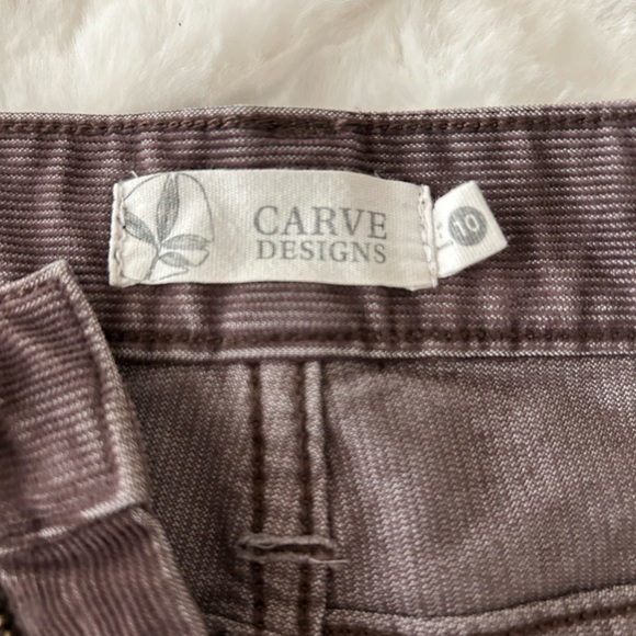 NWOT Carve Designs Oahu Corduroy Shorts Raisin Size 10 - Picture 2 of 8